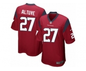 Youth Nike Houston Texans #27 Jose Altuve Game Red Alternate NFL Jersey