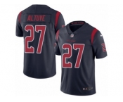 Youth Nike Houston Texans #27 Jose Altuve Limited Navy Blue Rush NFL Jersey