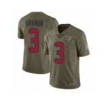 Youth Nike Houston Texans #3 Tom Savage Limited Olive 2017 Salute to Service NFL Jersey
