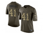 Youth Nike Houston Texans #41 Zach Cunningham Limited Green Salute to Service NFL Jersey