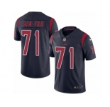 Youth Nike Houston Texans #71 Xavier Su'a-Filo Limited Navy Blue Rush NFL Jersey