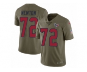 Youth Nike Houston Texans #72 Derek Newton Limited Olive 2017 Salute to Service NFL Jersey