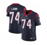 Youth Nike Houston Texans #74 Kendall Lamm Navy Blue Team Color Vapor Untouchable Elite Player NFL Jersey