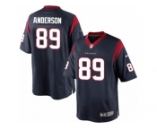 Youth Nike Houston Texans #89 Stephen Anderson Limited Navy Blue Team Color NFL Jersey