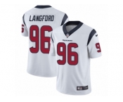 Youth Nike Houston Texans #96 Kendall Langford White Vapor Untouchable Limited Player NFL Jersey