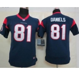 nike youth nfl jerseys houston texans #81 daniels blue[nike]