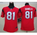 nike youth nfl jerseys houston texans #81 daniels red[nike]