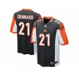 Men's Nike Cincinnati Bengals #21 Darqueze Dennard Game Black Team Color NFL Jersey