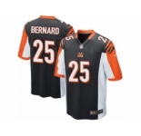 Men's Nike Cincinnati Bengals #25 Giovani Bernard Game Black Team Color NFL Jersey