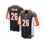 Men's Nike Cincinnati Bengals #26 Josh Shaw Game Black Team Color NFL Jerse
