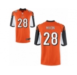 Men's Nike Cincinnati Bengals #28 Joe Mixon Game Orange Alternate NFL Jersey