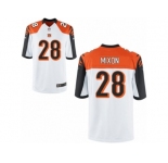 Men's Nike Cincinnati Bengals #28 Joe Mixon Game White NFL Jersey