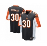 Men's Nike Cincinnati Bengals #30 Cedric Peerman Game Black Team Color NFL Jersey