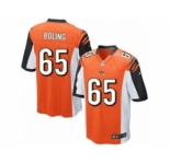 Men's Nike Cincinnati Bengals #65 Clint Boling Game Orange Alternate NFL Jersey