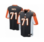 Men's Nike Cincinnati Bengals #71 Andre Smith Game Black Team Color NFL Jersey