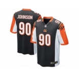 Men's Nike Cincinnati Bengals #90 Michael Johnson Game Black Team Color NFL Jersey