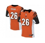 Men's Nike Cincinnati Bengals #26 Josh Shaw Elite Orange Alternate NFL Jersey