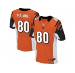 Men's Nike Cincinnati Bengals #80 Josh Malone Elite Orange Alternate NFL Jersey