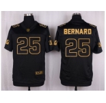 Nike Cincinnati Bengals #25 Giovani Bernard Black Pro Line Gold Collection Jersey[Elite]
