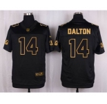 nike nfl jerseys cincinnati bengals #14 dalton black gold collection[Elite]