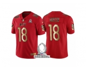 Men Cincinnati Bengals #18 A.J. Green AFC 2017 Pro Bowl Red Gold Limited Jersey