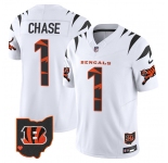 Men's Cincinnati Bengals #1 Ja'Marr Chase White Limited F.U.S.E. Special Vapor Untouchable Limited Stitched Football Jersey
