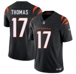 Men's Cincinnati Bengals #17 Noah Thomas Black 2026 Draft F.U.S.E. Vapor Untouchable Limited Football Stitched Jersey