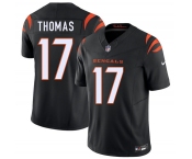 Men's Cincinnati Bengals #17 Noah Thomas Black 2026 Draft F.U.S.E. Vapor Untouchable Limited Football Stitched Jersey