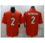Men's Cincinnati Bengals #2 Evan McPherson Orange Limited Player Jersey