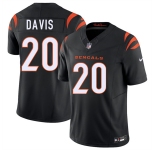 Men's Cincinnati Bengals #20 Tacario Davis Black 2026 Draft F.U.S.E. Vapor Untouchable Limited Football Stitched Jersey