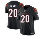 Men's Cincinnati Bengals #20 Tacario Davis Black 2026 Draft F.U.S.E. Vapor Untouchable Limited Football Stitched Jersey