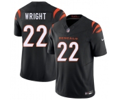 Men's Cincinnati Bengals #22 Ceyair Wright Black 2026 Draft F.U.S.E. Vapor Untouchable Limited Football Stitched Jersey