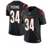 Men's Cincinnati Bengals #34 Samaje Perine Black 2025 F.U.S.E. Vapor Untouchable Limited Stitched Football Jersey