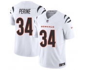 Men's Cincinnati Bengals #34 Samaje Perine White 2025 F.U.S.E. Vapor Untouchable Limited Stitched Football Jersey