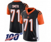 Men's Cincinnati Bengals #71 Andre Smith Black Team Color Vapor Untouchable Limited Player 100th Season Football Jersey