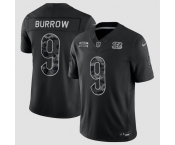 Men's Cincinnati Bengals #9 Joe Burrow Black 2026 F.U.S.E. Salute to Service Limited Football Stitched Jersey