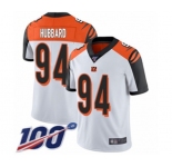 Men's Cincinnati Bengals #94 Sam Hubbard White Vapor Untouchable Limited Player 100th Season Football Jersey