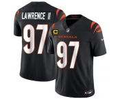 Men's Cincinnati Bengals #97 Dexter Lawrence II Black 2026 F.U.S.E. 4-Star C Patch Vapor Untouchable Limited Football Stitched Jersey
