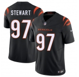 Men's Cincinnati Bengals #97 Shemar Stewart Black 2025 Draft F.U.S.E. Vapor Untouchable Limited Football Stitched Jersey