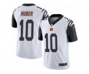 Men's Nike Cincinnati Bengals #10 Kevin Huber Limited White Rush NFL Jersey