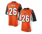 Men's Nike Cincinnati Bengals #26 Josh Shaw Limited Orange Alternate NFL Jersey