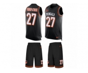 Men's Nike Cincinnati Bengals #27 Dre Kirkpatrick Limited Black Tank Top Suit NFL Jersey