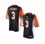 Men's Nike Cincinnati Bengals #3 Jake Elliott Limited Black Team Color NFL Jersey