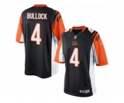 Men's Nike Cincinnati Bengals #4 Randy Bullock Limited Black Team Color NFL Jersey