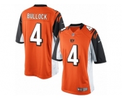 Men's Nike Cincinnati Bengals #4 Randy Bullock Limited Orange Alternate NFL Jersey