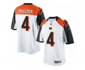 Men's Nike Cincinnati Bengals #4 Randy Bullock Limited White NFL Jersey