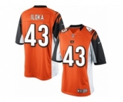 Men's Nike Cincinnati Bengals #43 George Iloka Limited Orange Alternate NFL Jersey