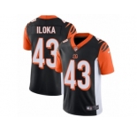 Men's Nike Cincinnati Bengals #43 George Iloka Vapor Untouchable Limited Black Team Color NFL Jersey