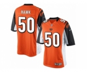Men's Nike Cincinnati Bengals #50 A.J. Hawk Limited Orange Alternate NFL Jersey