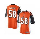 Men's Nike Cincinnati Bengals #58 Carl Lawson Limited Orange Alternate NFL Jersey
